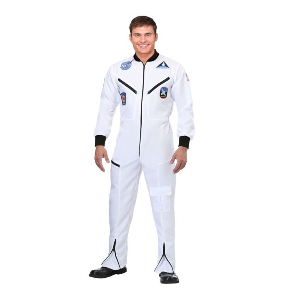 Halloween Costume White Astronaut Jumpsuit ONLY! Size 2 X *Read info below